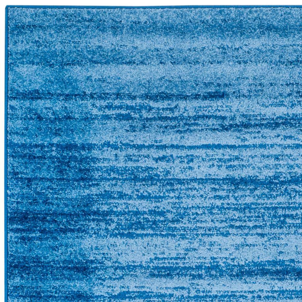 Adirondack ADR113 Machine Made Indoor Area Rug - Light Blue/Dark Blue - 6'x6' - Safavieh