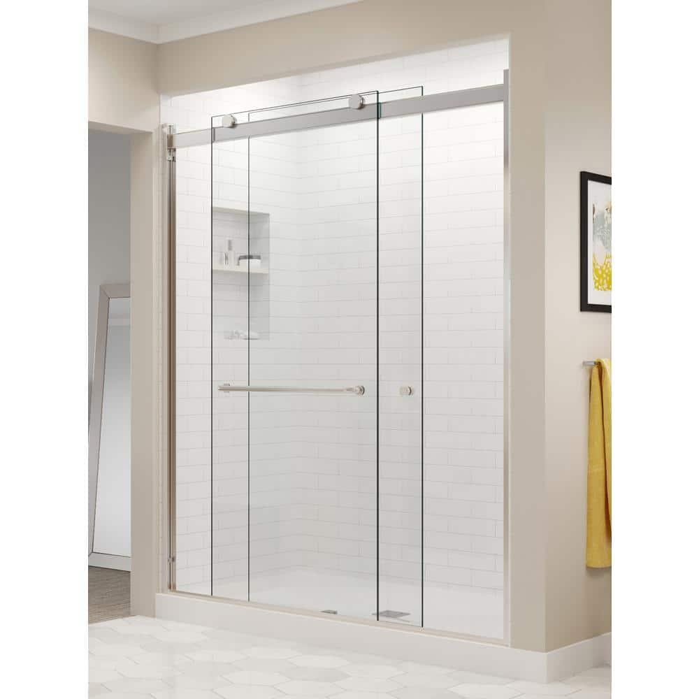 Rotolo 52" W x 70" H Semi Frameless Shower Door