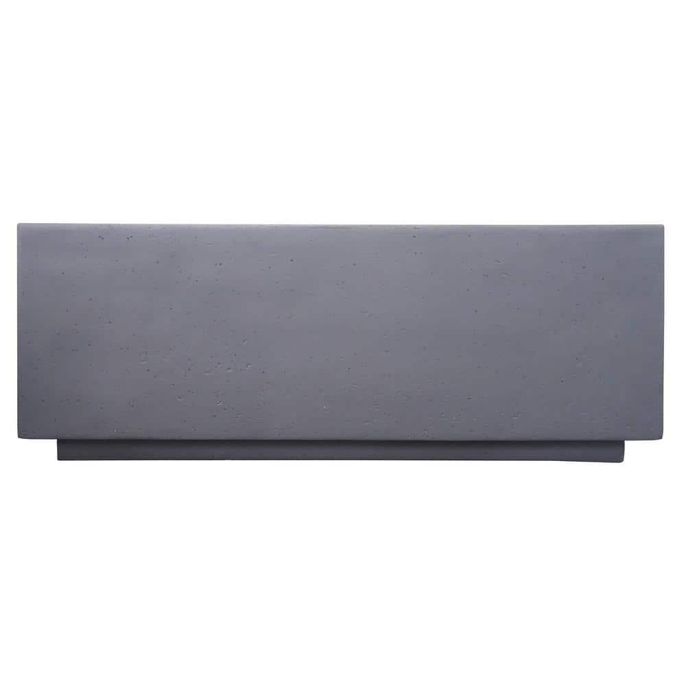 GDFStudio Hearth Outdoor 40,000 BTU Lightweight Concrete Fire Pit Table, Dark Gray