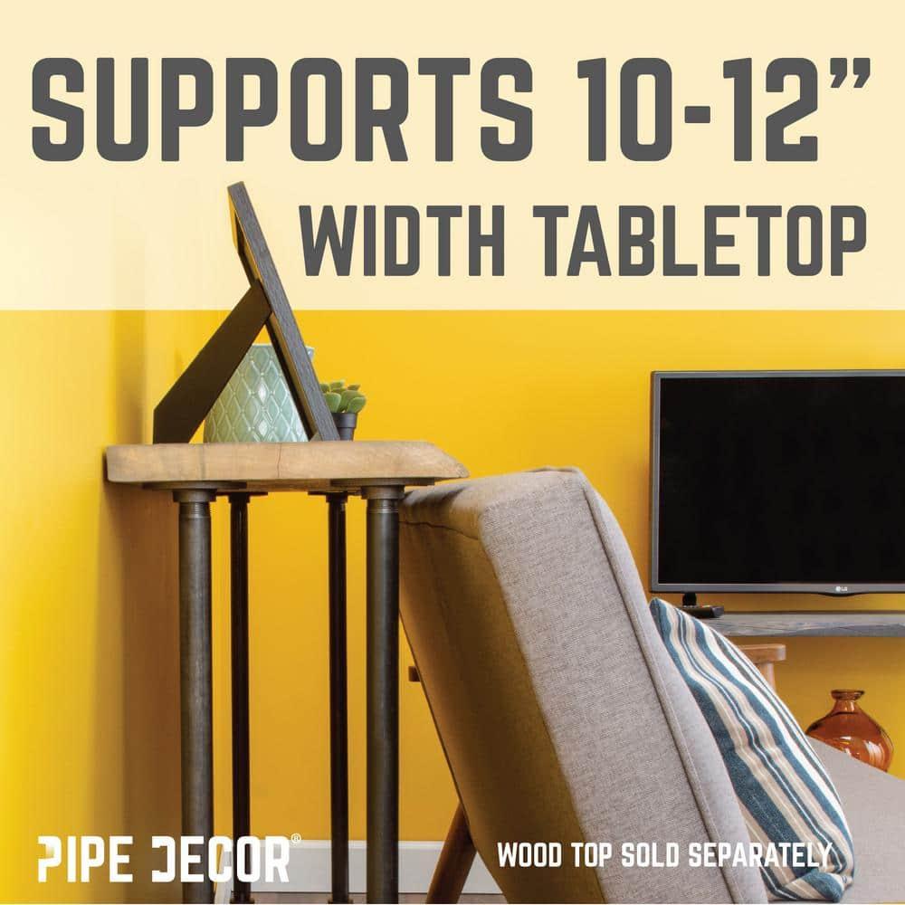 3/4 In H Pipe Leg Kit Console Table - 2 pack