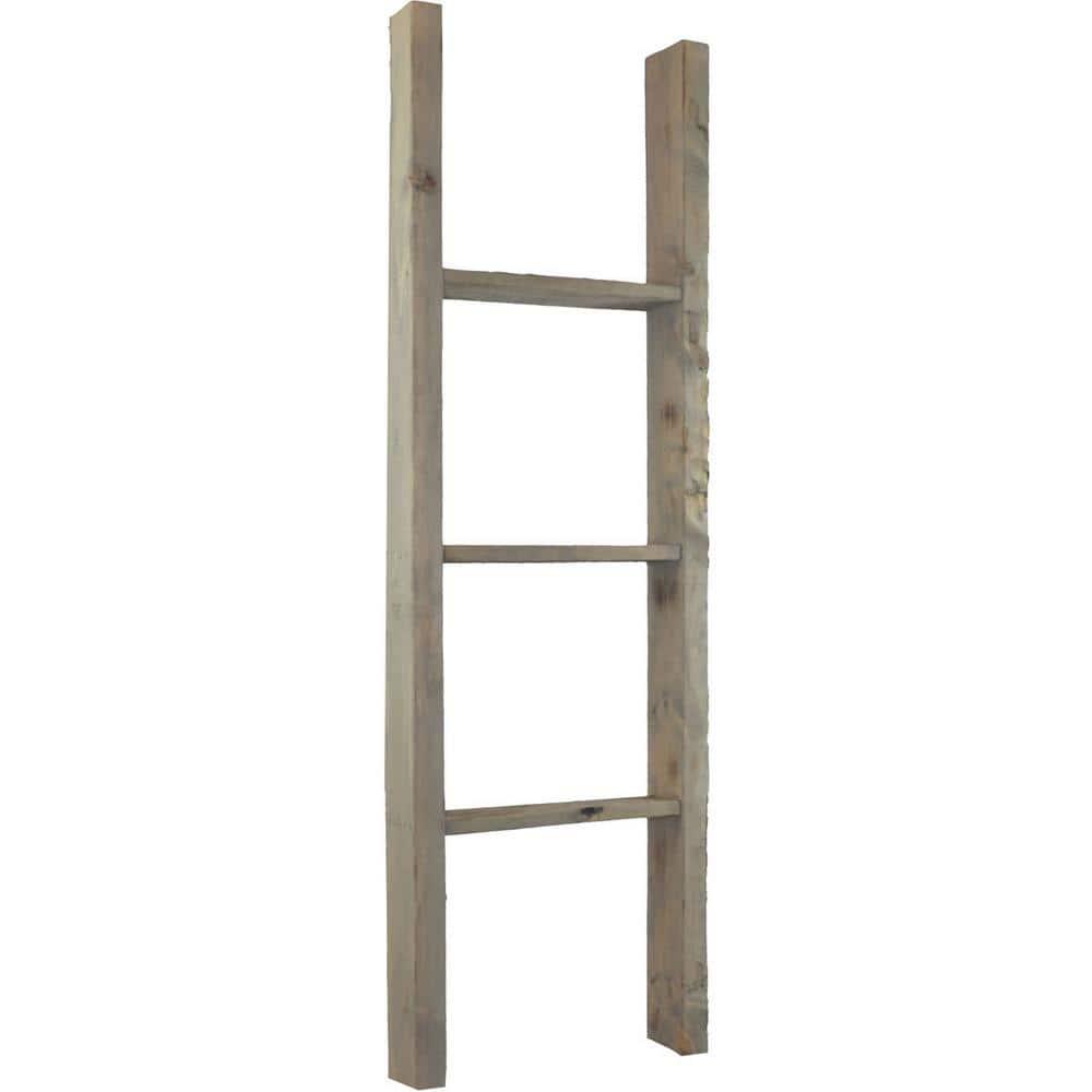 Ekena Millwork Vintage Farmhouse Rung Decorative Ladder