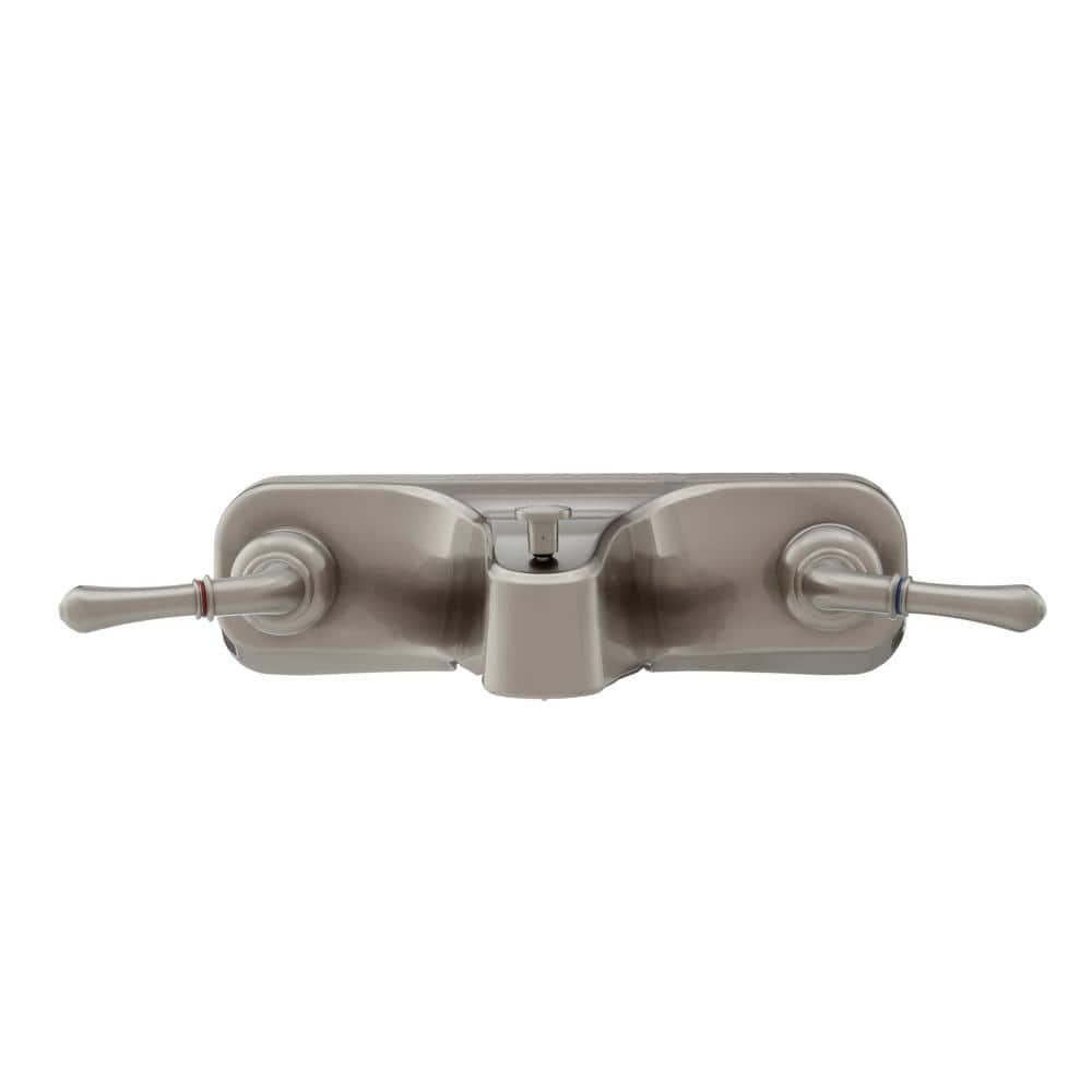 DANCO Lever-Style Mobile Home Center-Set Tub/Shower Faucet, Brushed Nickel, 8-Inches (10883X)