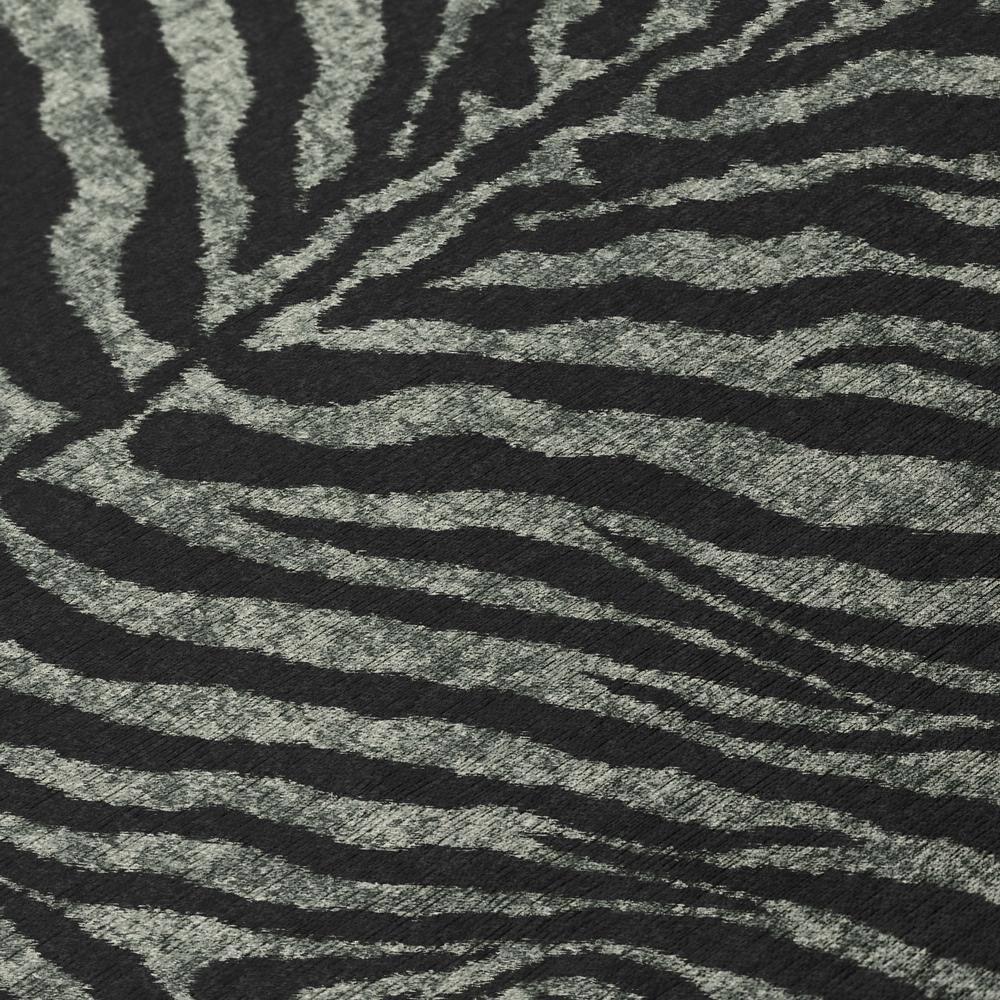 Addison Rugs Addison Indoor/ Outdoor Safari Zebra Animal Print Washable Area Rug 1'8" x 2'6" - Shadow