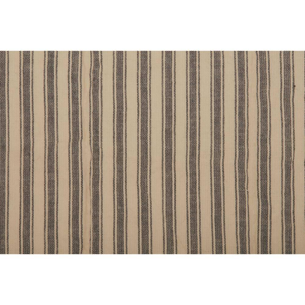 VHC Brands Sawyer Mill Ticking Stripe Quilt, California King 130x115, Charcoal Grey
