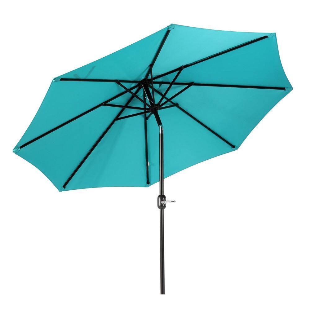 Westin Outdoor 9 Ft Patio Market Umbrella with Tilt & Crank, Turquoise