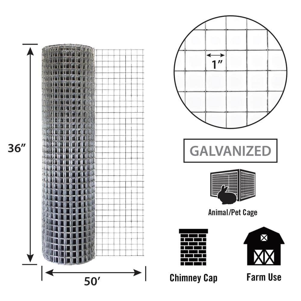 36x50 1x1 16 ga Welded Wire
