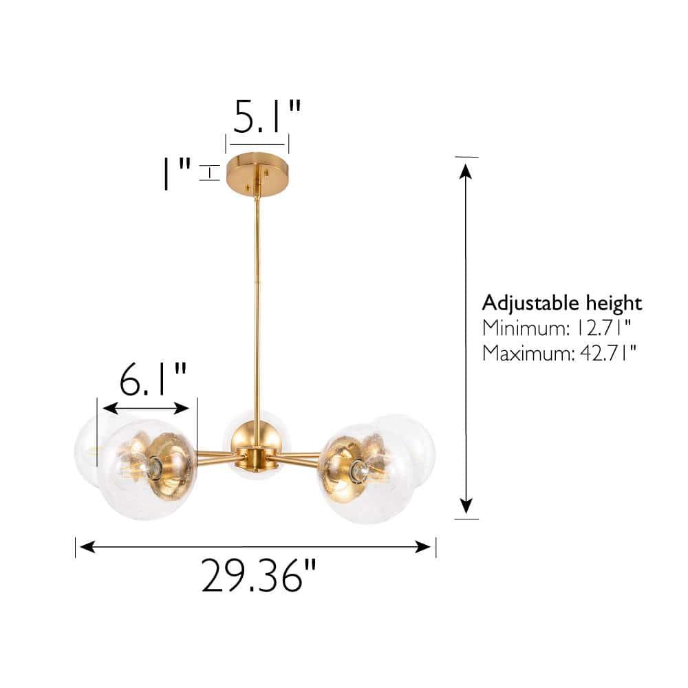 Design House Gracelyn 5-Light Indoor Chandelier in Satin Gold