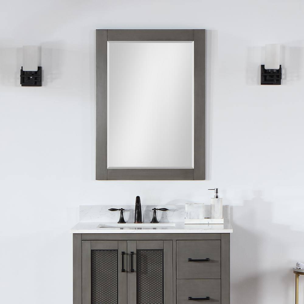 Ivy Wood Flat Wall Mirror