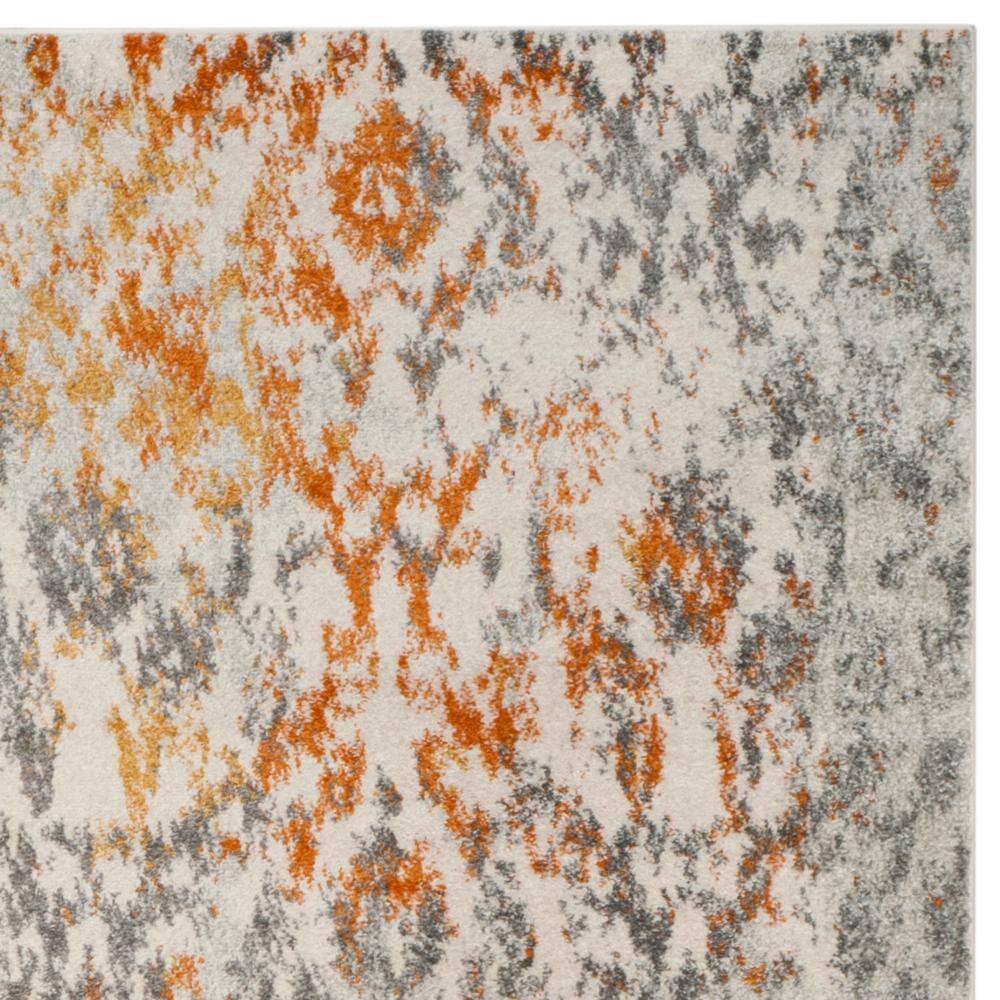 Madison MAD608 Power Loomed Indoor Area Rug - Cream/Orange - 8'x10' - Safavieh.
