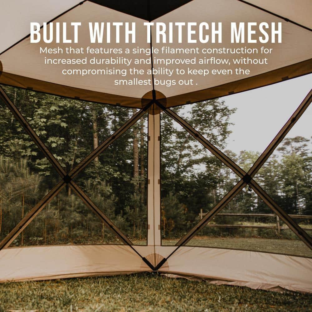 Gazelle Tents™, G5 5-Sided Portable Gazebo, Hub Screen Tent, TriTech Mesh, GG502DS