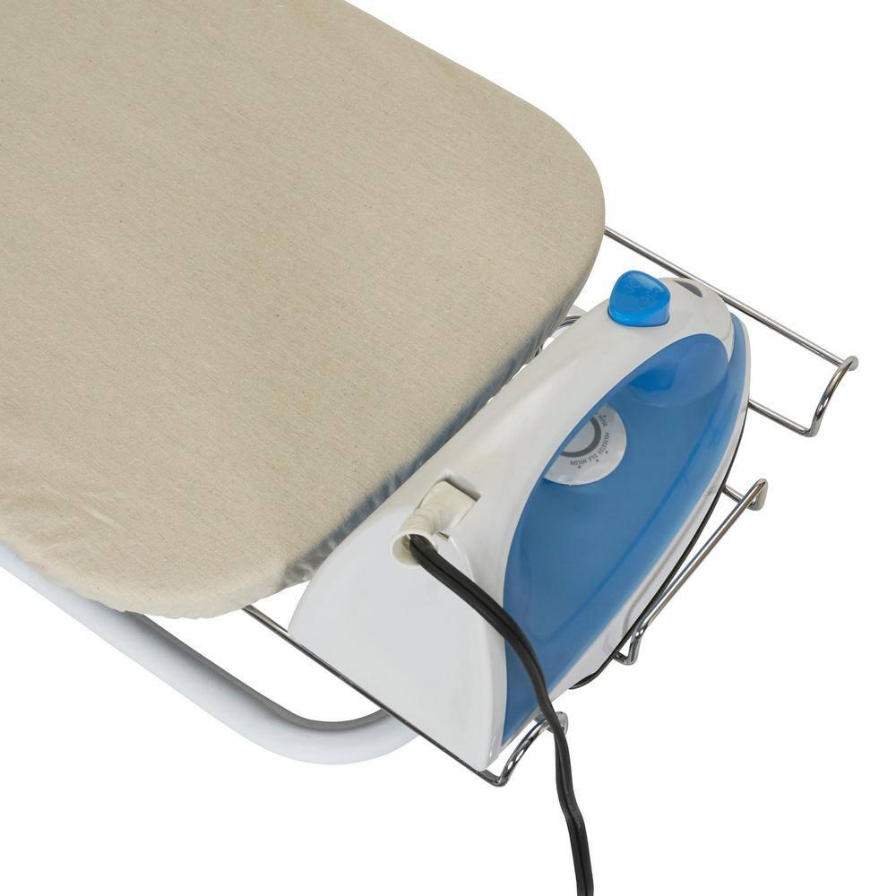 Household Essentials Portable Lightweight Tabletop Ironing Board with Retractable Iron Rest and 5mm Foam Pad