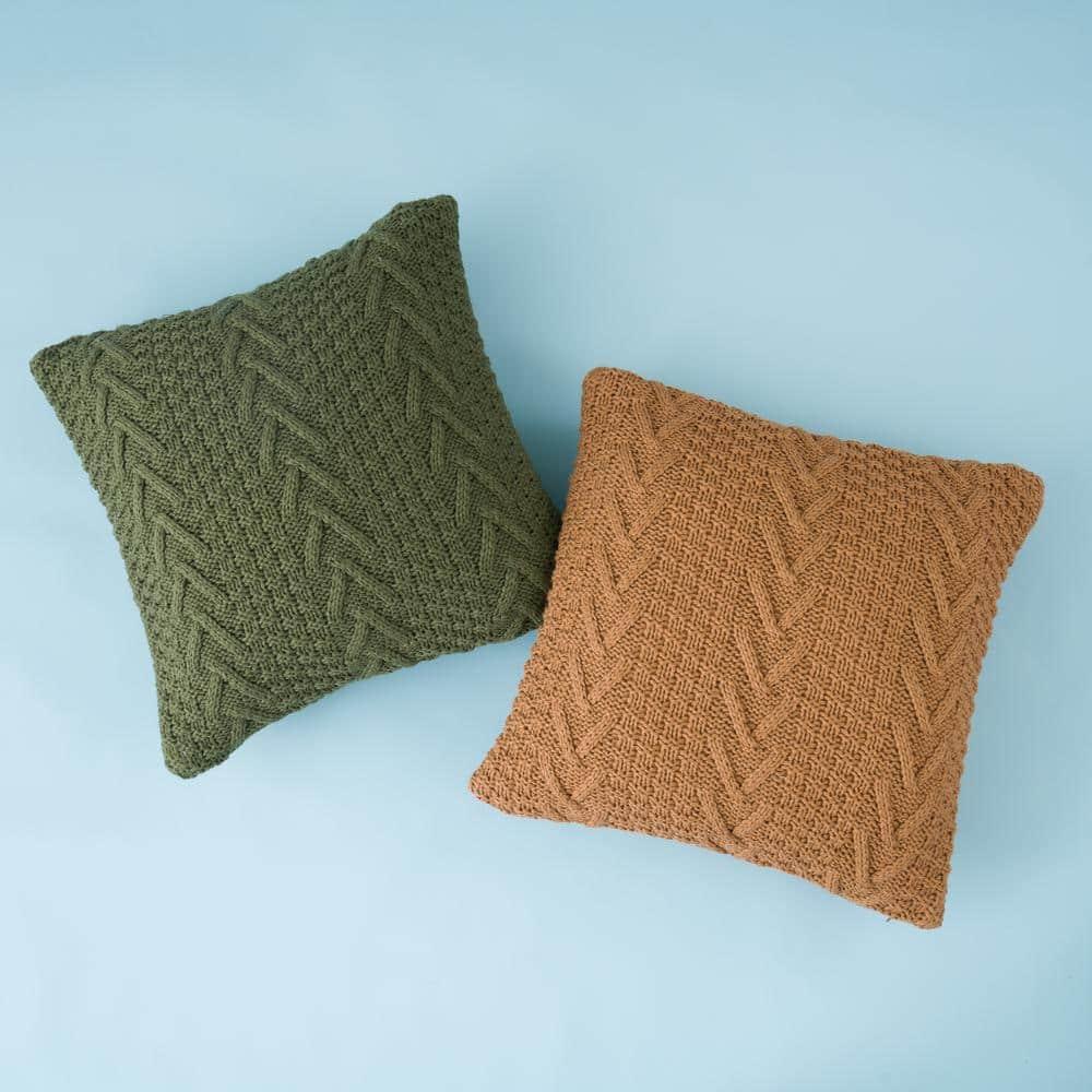 EverGrace Ratree Chunky Reversible Throw Pillow