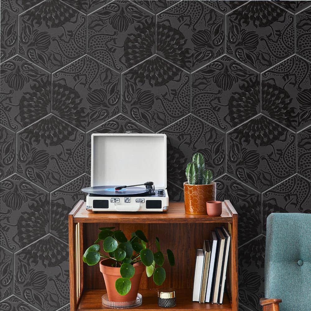 Gaudi Hex 9" x 10" Porcelain Patterned Wall & Floor Tile