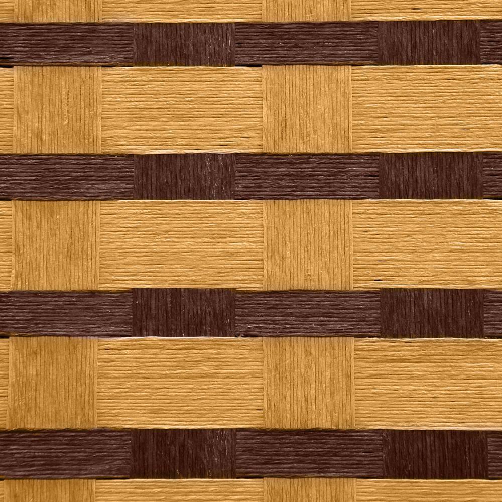 Oriental Furniture 6 ft. Tall Two Tone Natural Fiber Room Divider