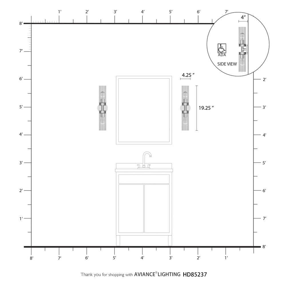 Livex Lighting Ludlow 2 - Light Vanity in  Satin Brass