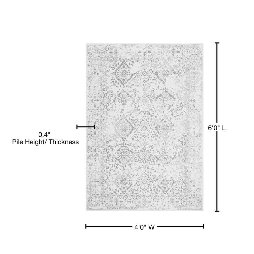 nuLOOM Vintage Abstract Transitional Area Rugs, Off-White
