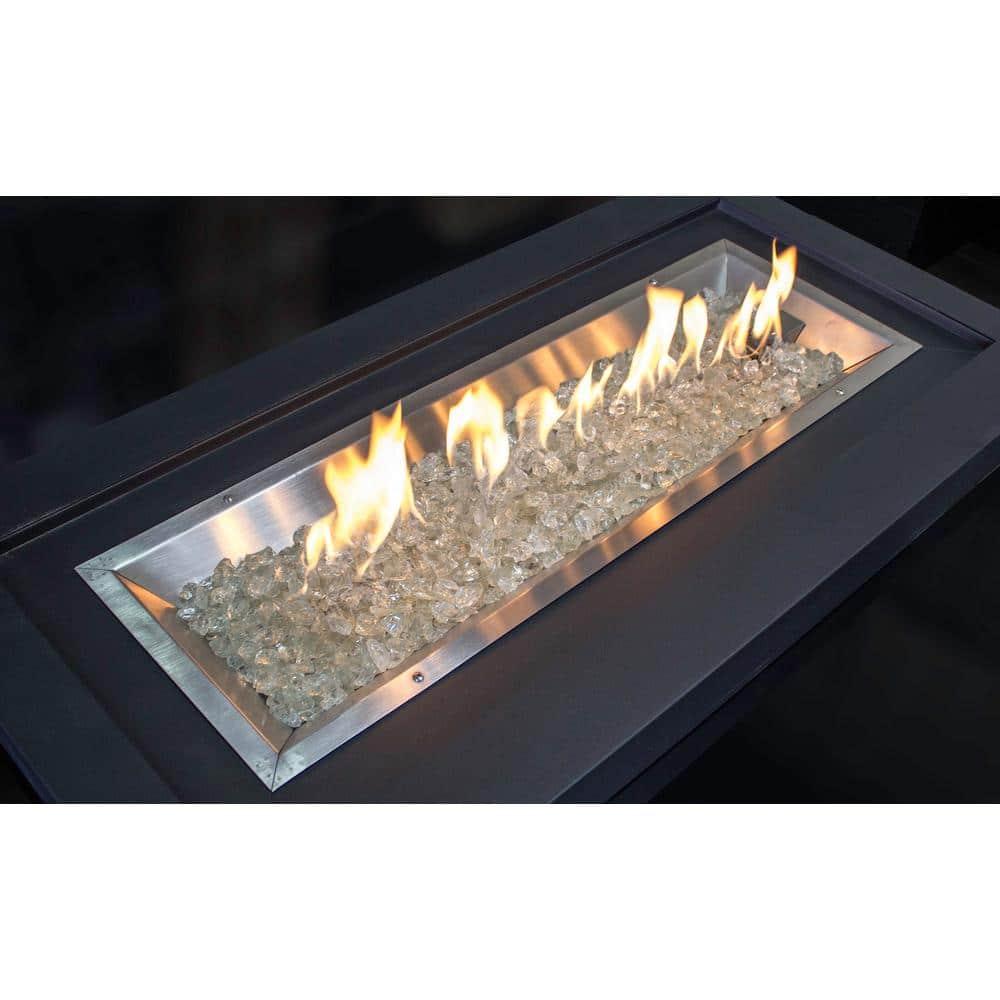 20 lbs Clear Recycled Fire Pit Glass for Modern Decor