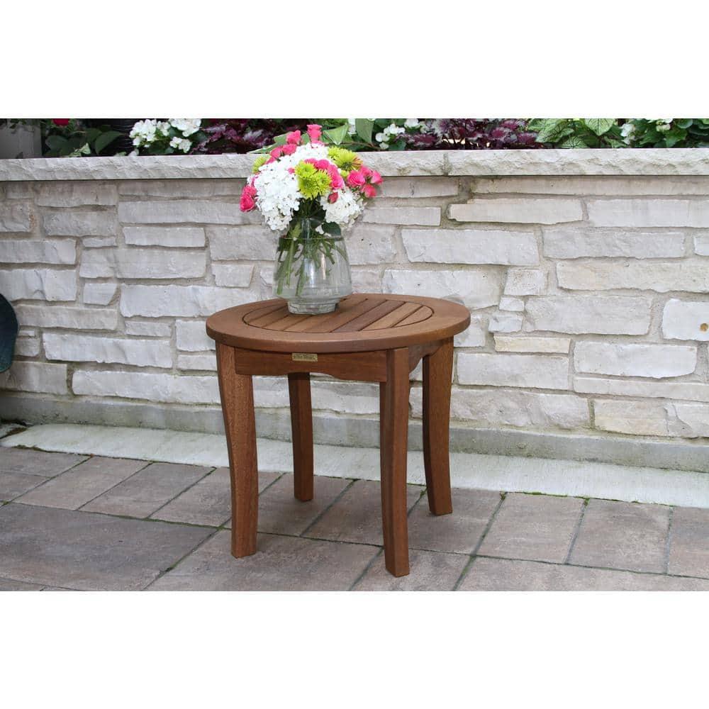 Vineyard Eucalyptus Round End Table
