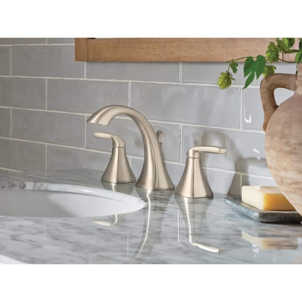 Moen Voss Two Handle 8 in. Widespread Bathroom Faucet Trim Kit, Valve Required