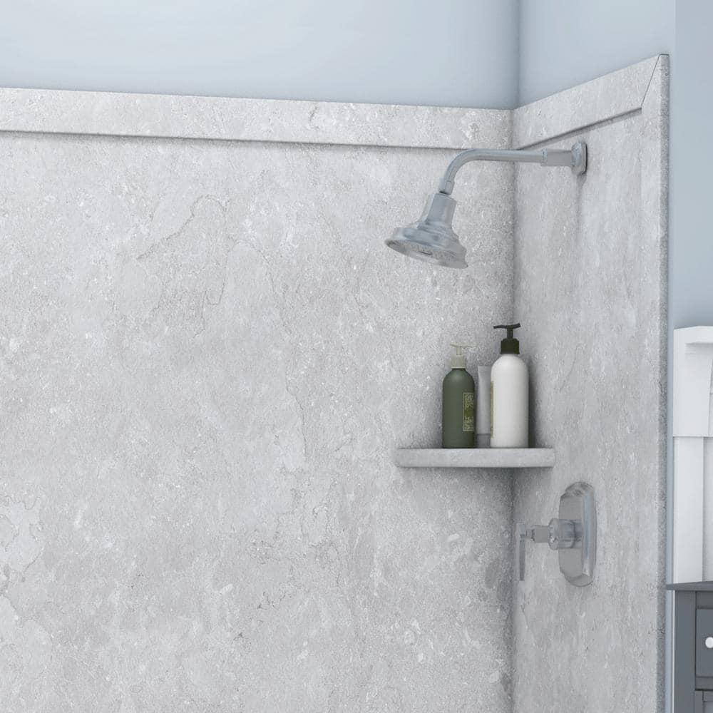 FlexStone Elite 60"W x 32"D x 60"H Alcove Bathtub Surround