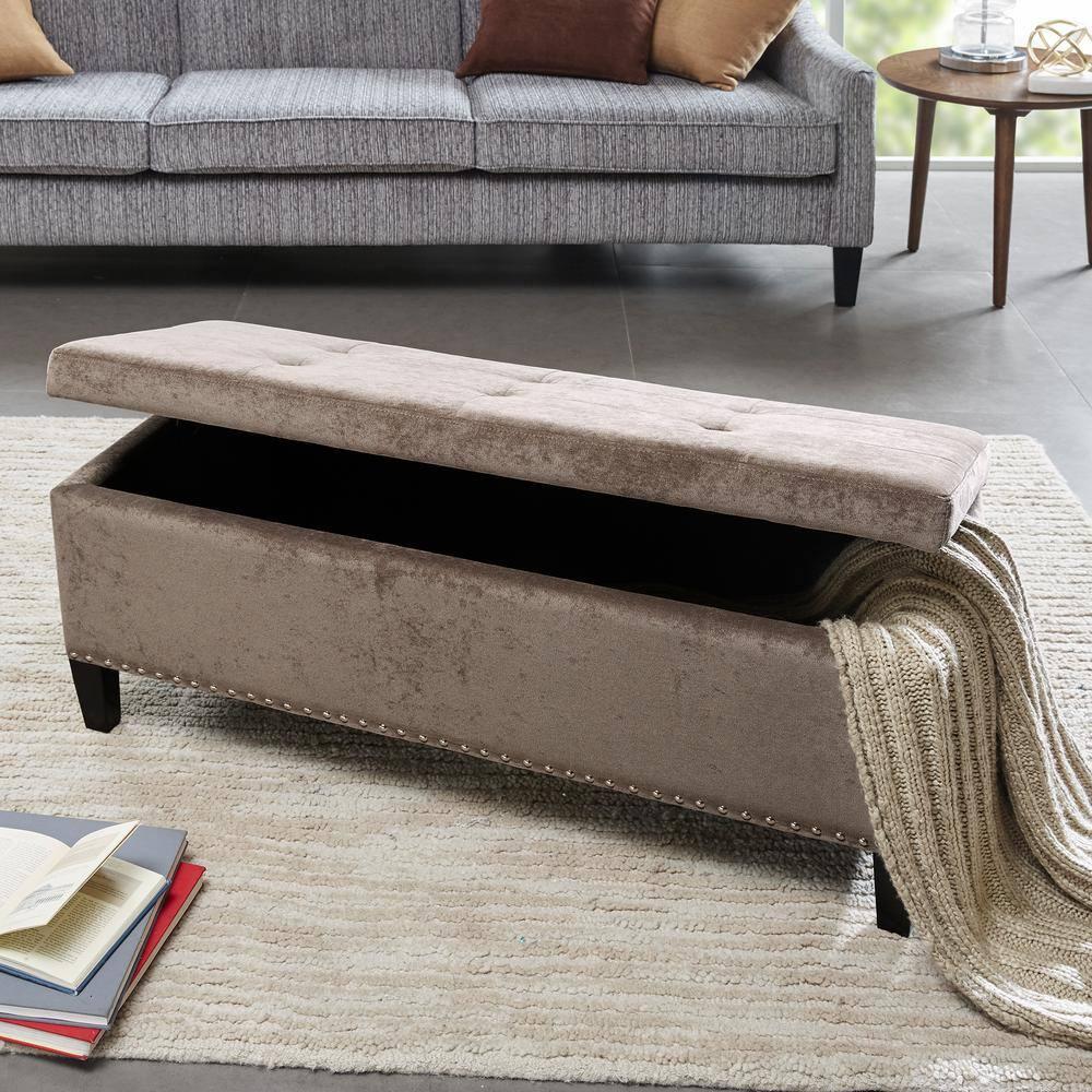 Madison Park FPF18-0197 Shandra II Tufted Top Storage Bench