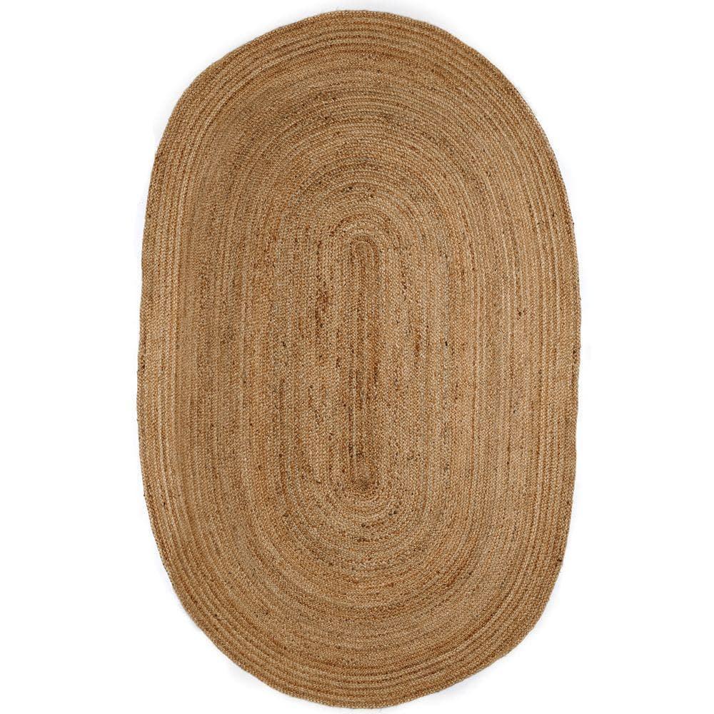 6'X9' Solid Area Rug Natural - Anji Mountain