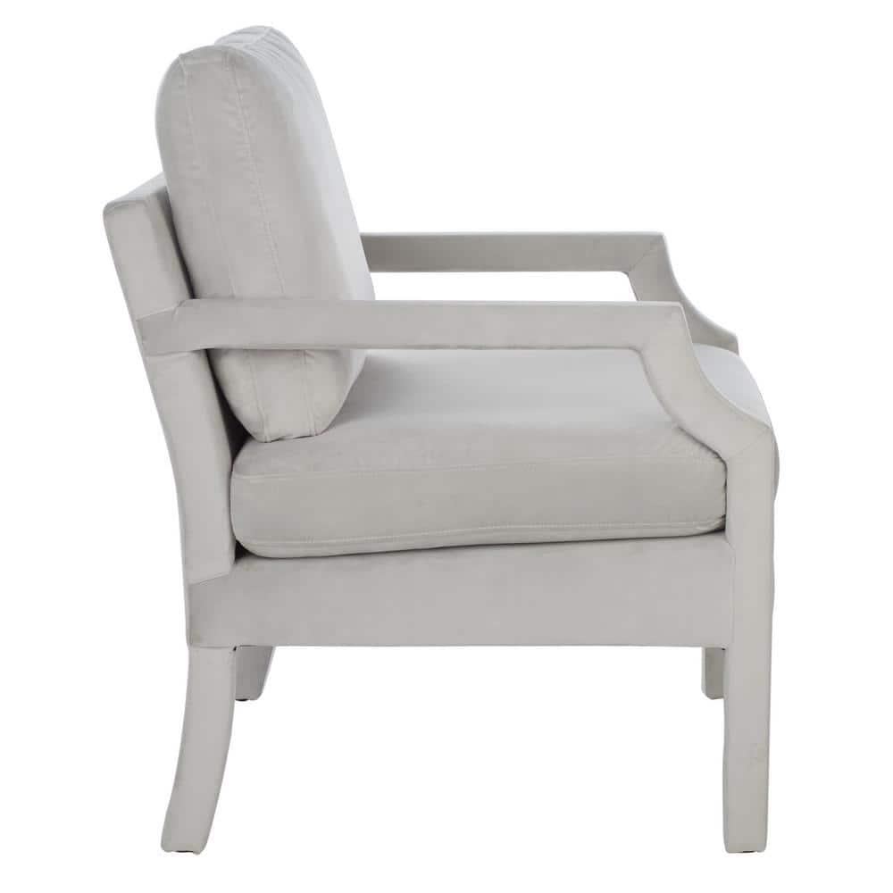 Genoa Upholstered Arm Chair - ACH4510 - Light Grey - Safavieh