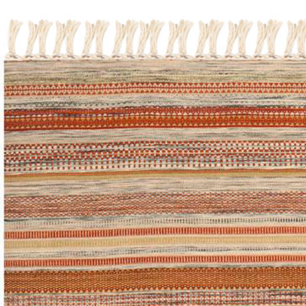 Striped Kilim STK311 Hand Woven Area Rug - Beige - 4'x6' - Safavieh.