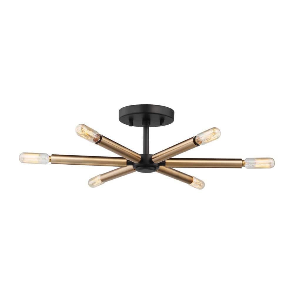 Nashville 6 Light Semi Flush Mount
