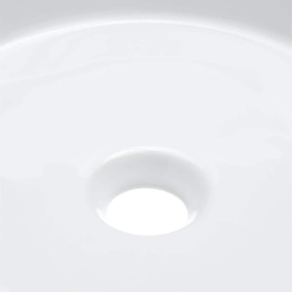Elanti 1102 Elanti 13.63'' White Porcelain Circular Bathroom Sink