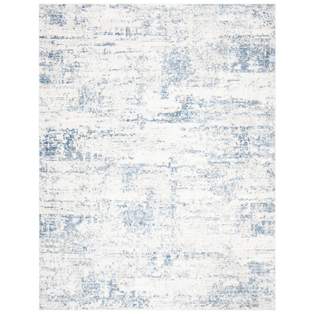 Amelia ALA700 Power Loomed Area Rug - Ivory/Blue - 8'x10' - Safavieh.
