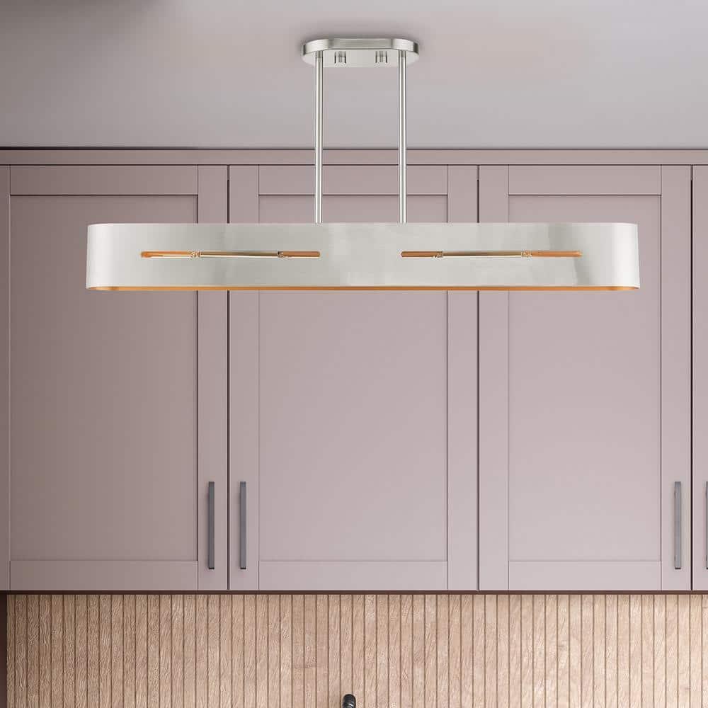 Livex Lighting Rave 4 - Light Chandelier in Brushed Nickel