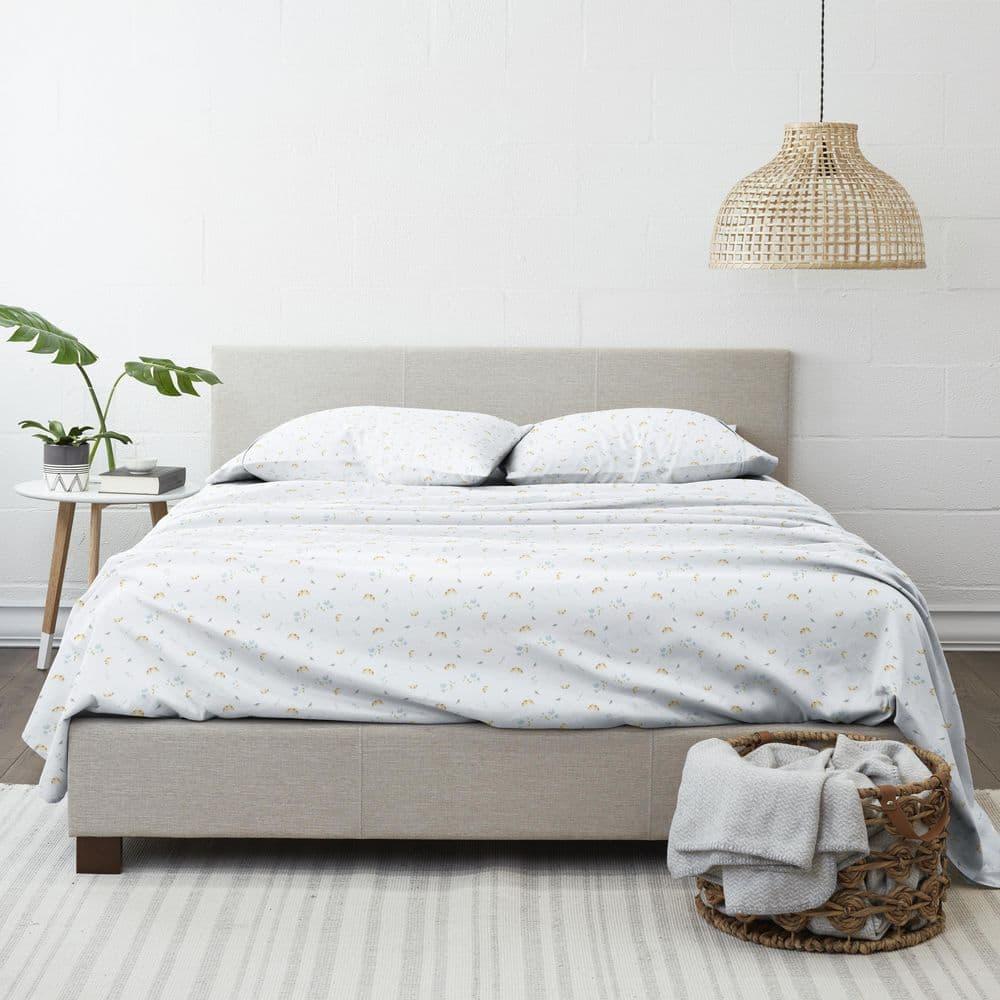 Bluebirds Pattern Microfiber Sheet Set