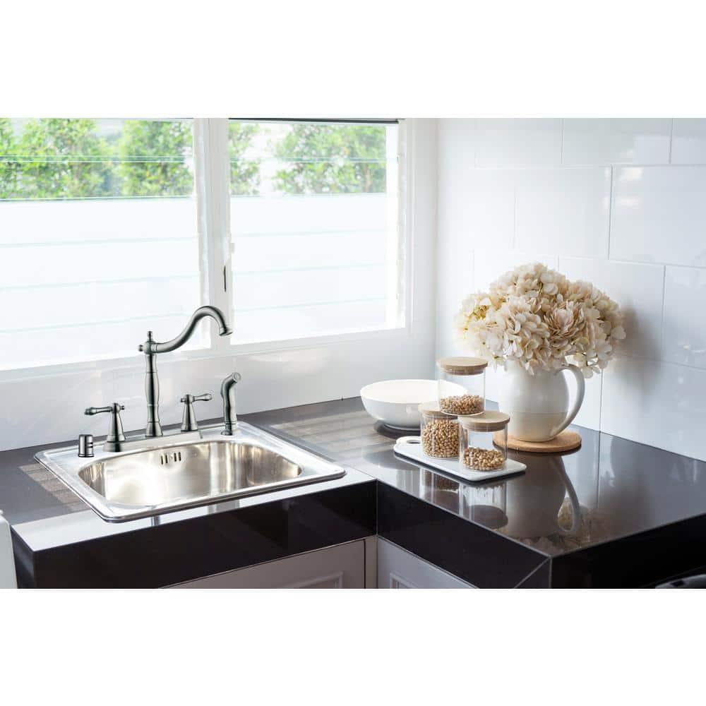 Dishwasher Air Gap Kit with Solid Brass Skirted Cover, Satin Nickel – Design House, 522953