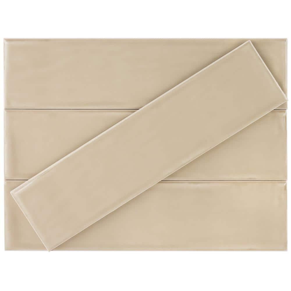 Midland 3'' W x 12'' L Polished Ceramic Subway Tile (5.38 sq. ft. / box)