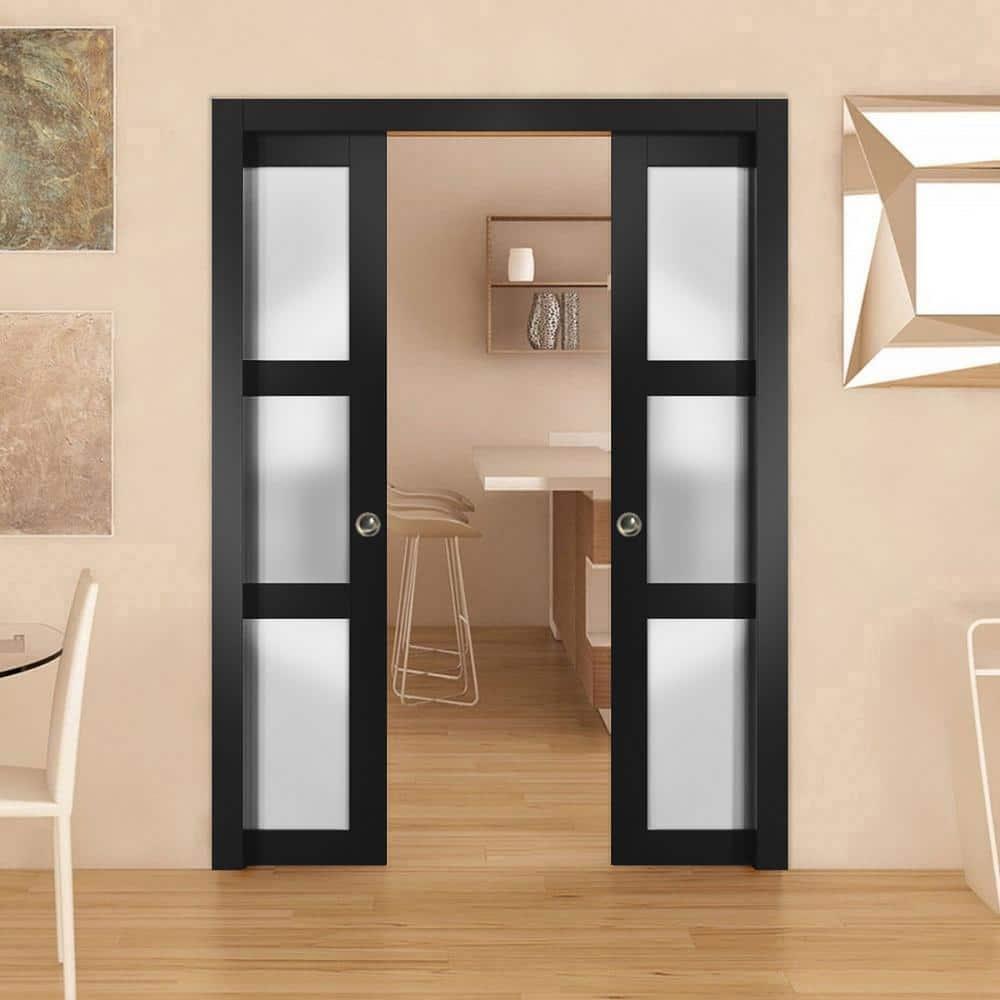 SARTODOORS Lucia Frosted Glass Sliding Closet Doors