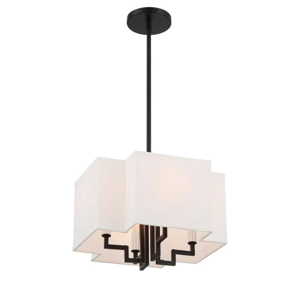 Minka Lavery - Upham Estates - 4 Light Convertible Pendant-9.63 Inches Tall and