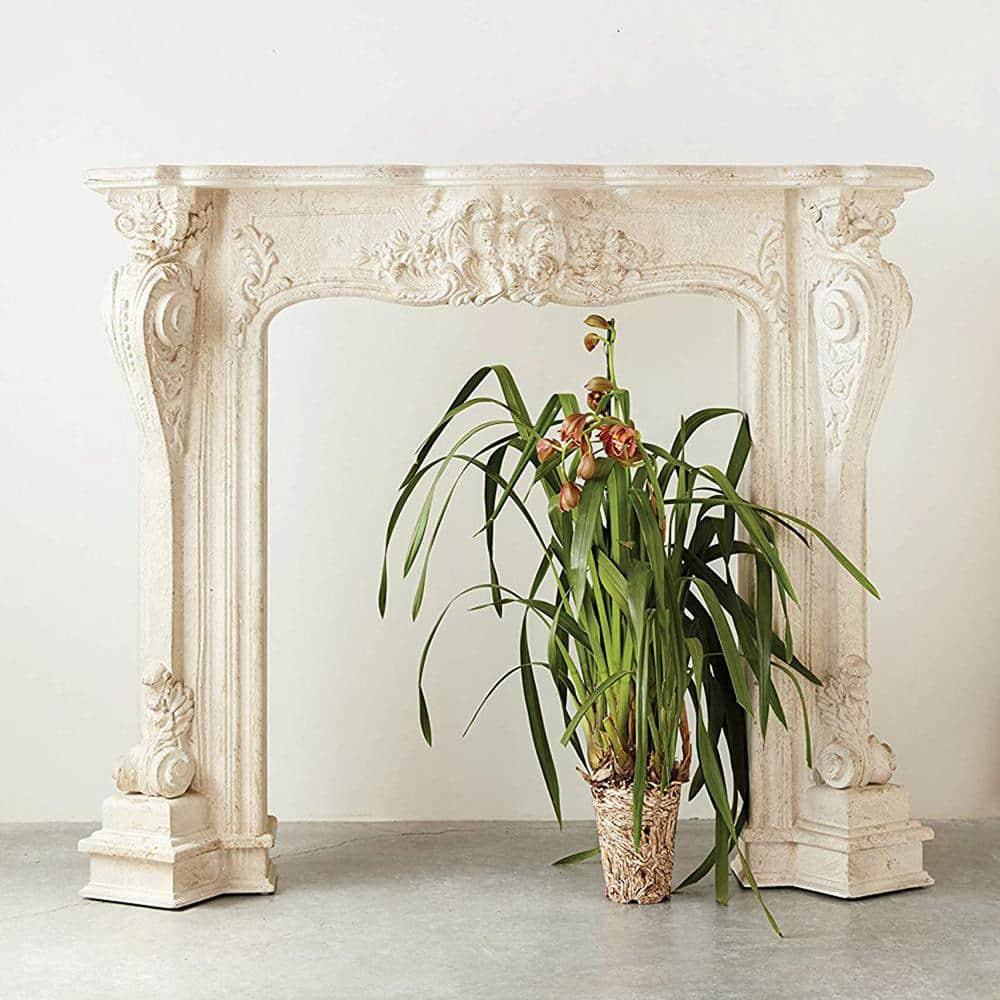 One Allium Way® Berthine Ornate Decorative Fireplace Mantel