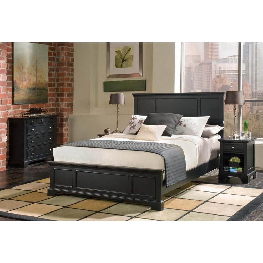 Homestyles Bedford Wood King Headboard in Black