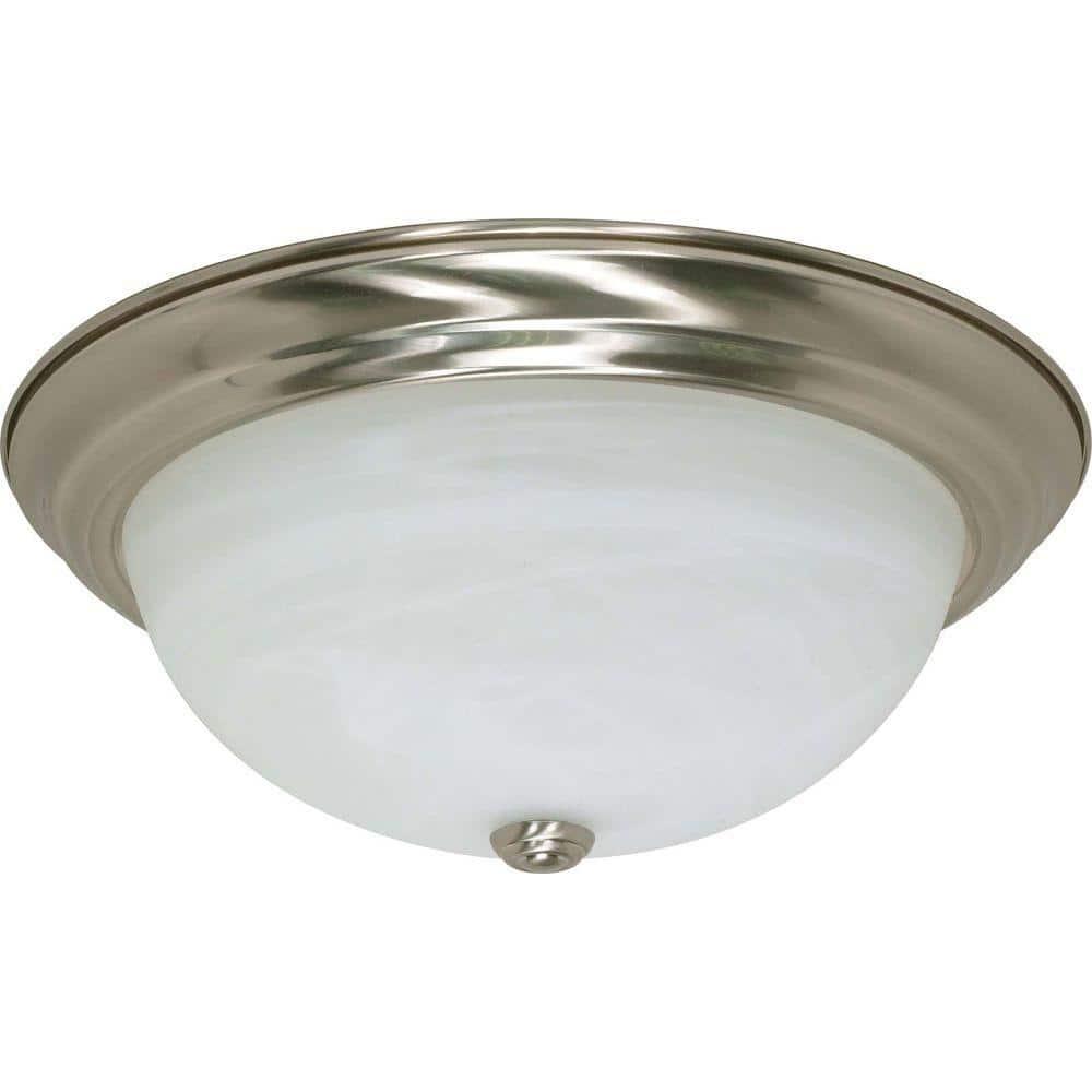 60/199-Nuvo Lighting-Three Light Flush Mount-15.25 Inches Wide by 6 Inches High