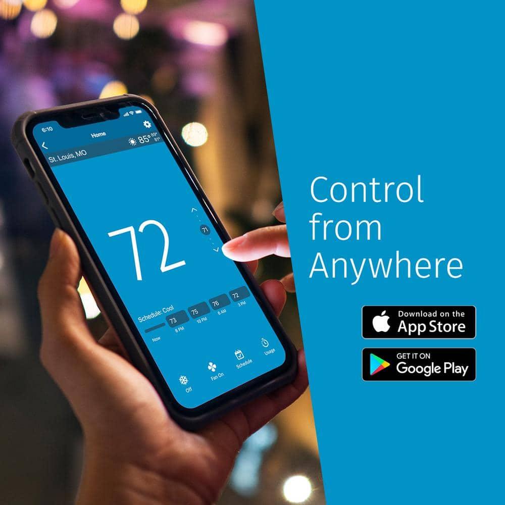 Emerson Thermostats Emerson Thermostats Smart Universally Compatible Thermostat Black