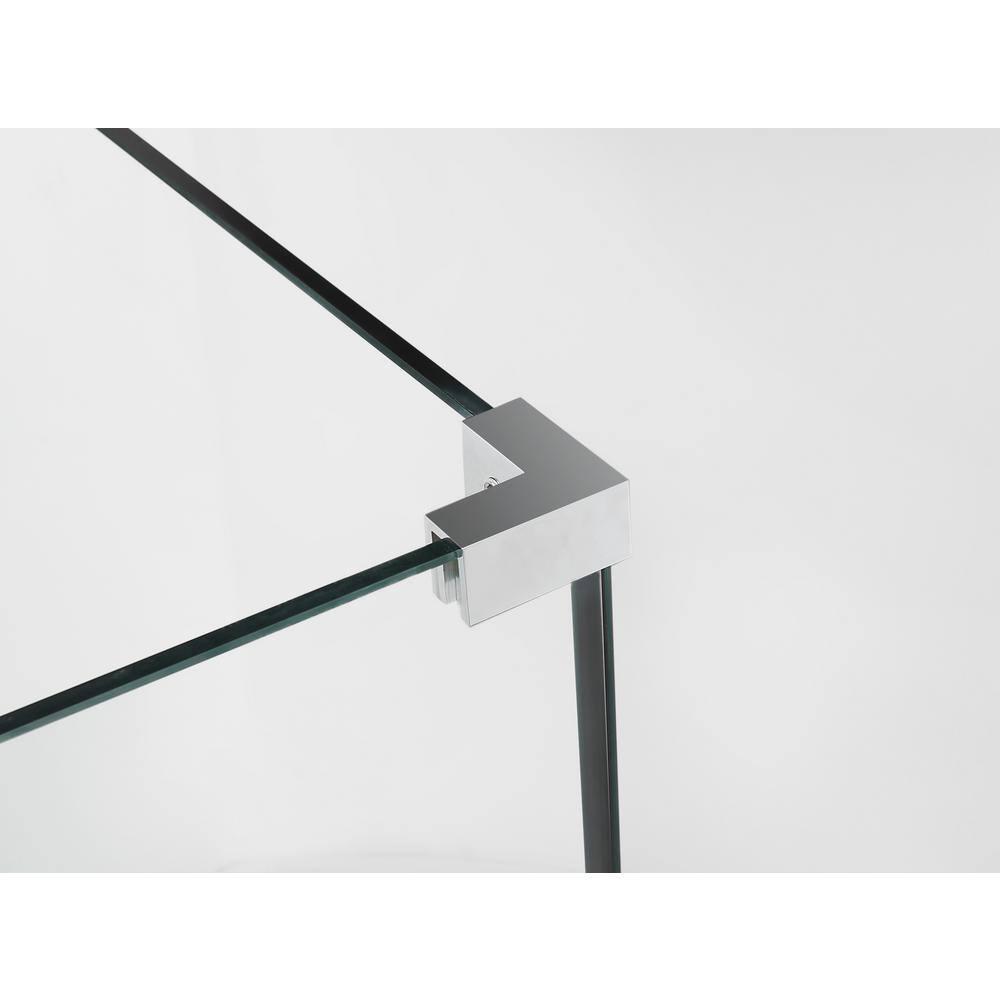 Aston SEN967EZ-CH-522238-10 Bromley Semi-frameless Rectangle Hinged Shower Enclosure
