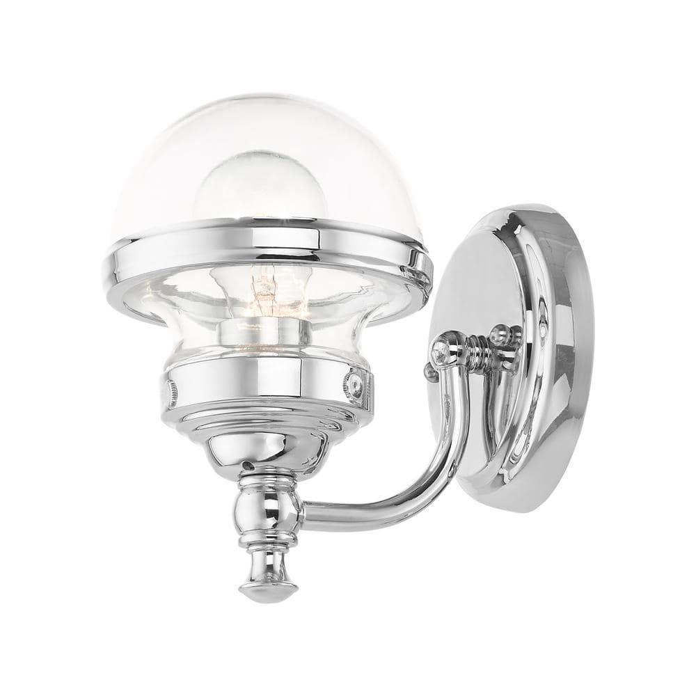 Livex Lighting Oldwick 1 - Light Vanity in  Polished Chrome