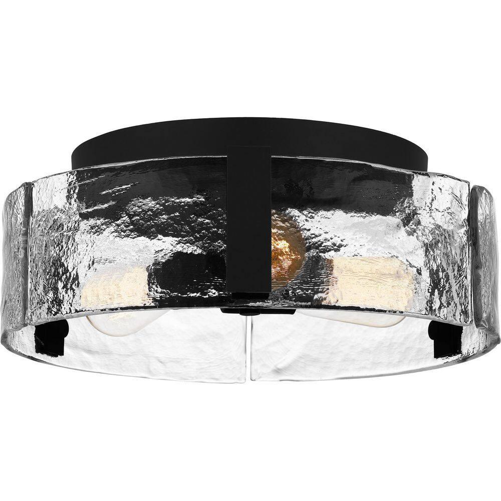 Quoizel Lighting Angora 3 - Light Flush Mount in  Matte Black