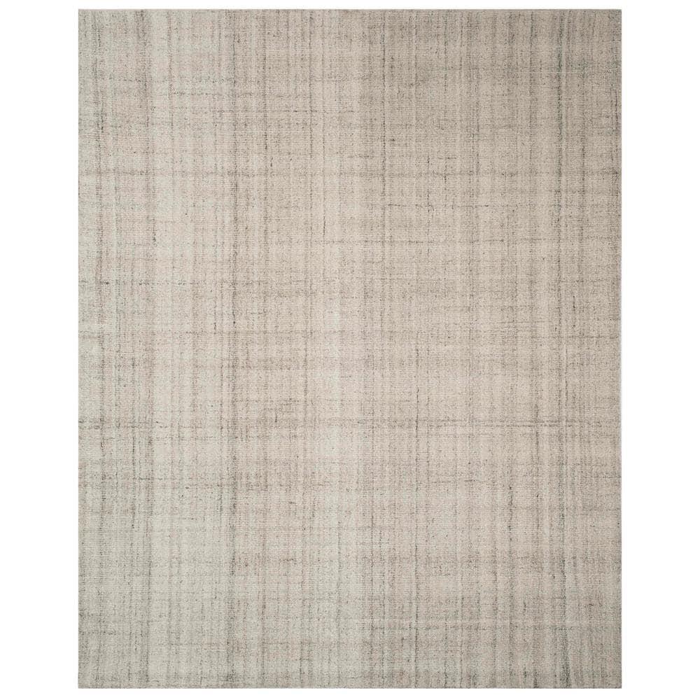 Abstract ABT141 Handmade Indoor Area Rug - Light Grey - 8'x10' - Safavieh