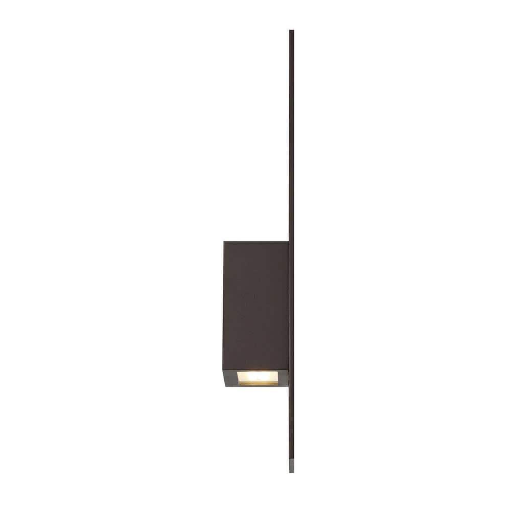 WAC Lighting Icon 20" 2-Light Aluminum Indoor and Outdoor Wall Light in Bronze