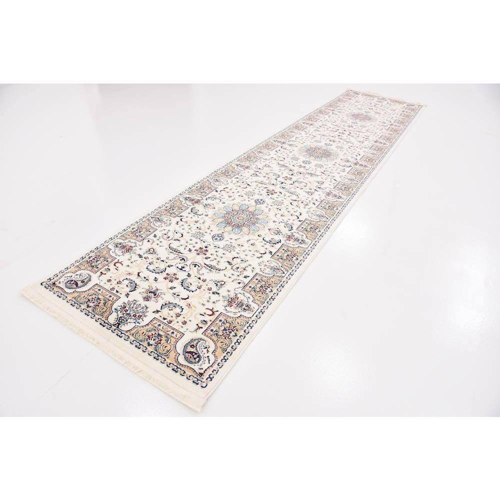 Unique Loom Narenj Collection Area Rug - Newcastle (3' x 13' 1" Runner Ivory/Beige)