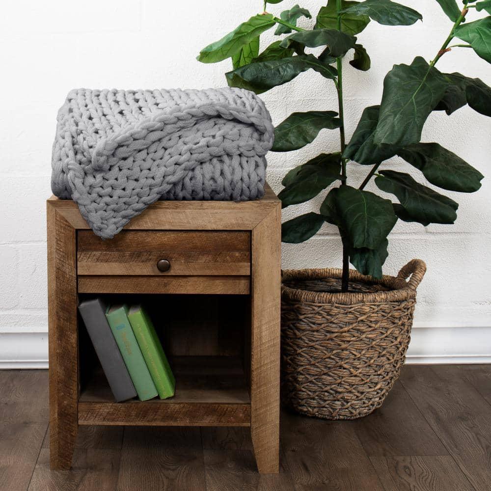 Handmade Chunky Knit Throw Blanket