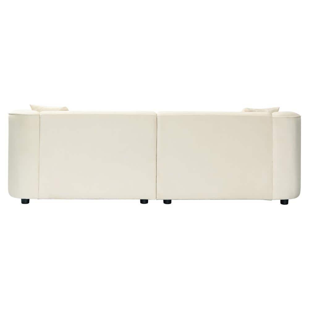 Ebern Designs Kamble Upholstered 2-Seater Sectional Sofa