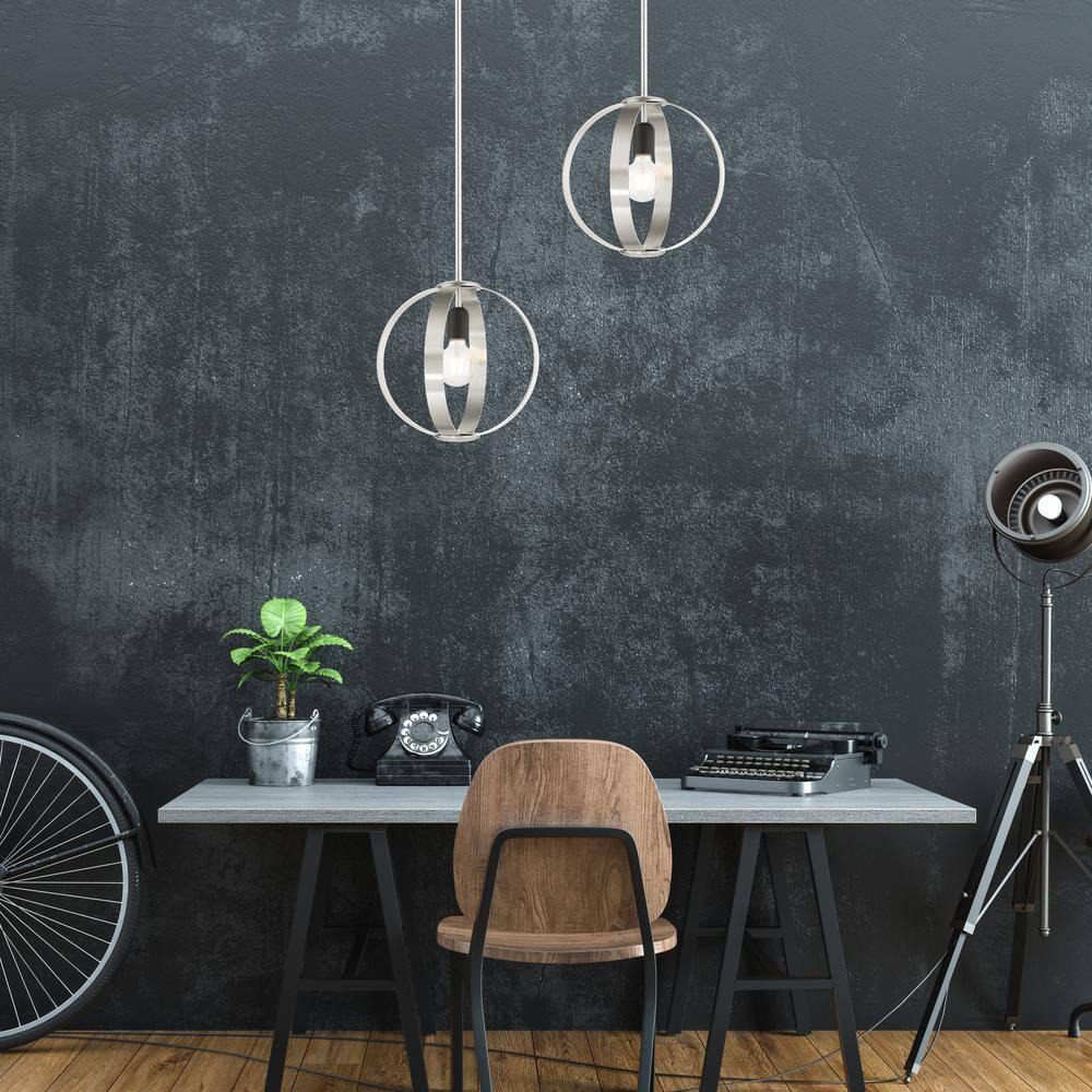Livex Lighting Modesto 1 - Light Pendant in  Brushed Nickel